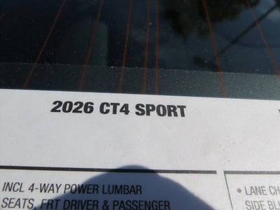 2026 Cadillac CT4 Sport