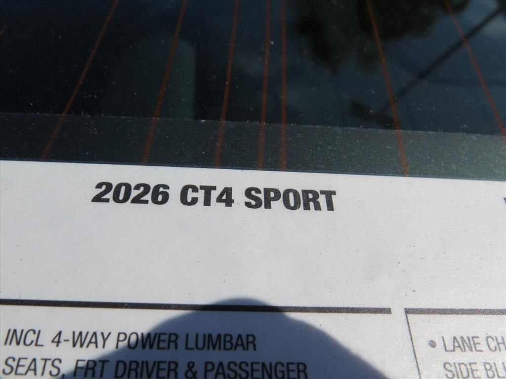 2026 Cadillac CT4 Sport