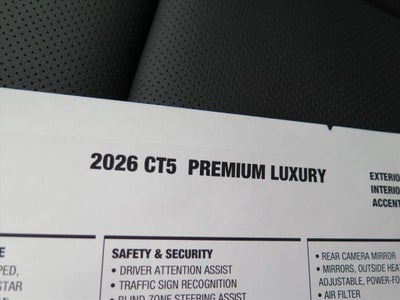 2026 Cadillac CT5 Premium Luxury