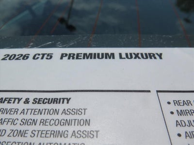 2026 Cadillac CT5 Premium Luxury