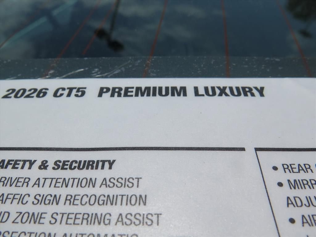 2026 Cadillac CT5 Premium Luxury
