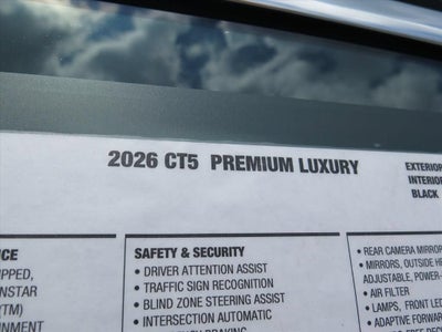 2026 Cadillac CT5 Premium Luxury