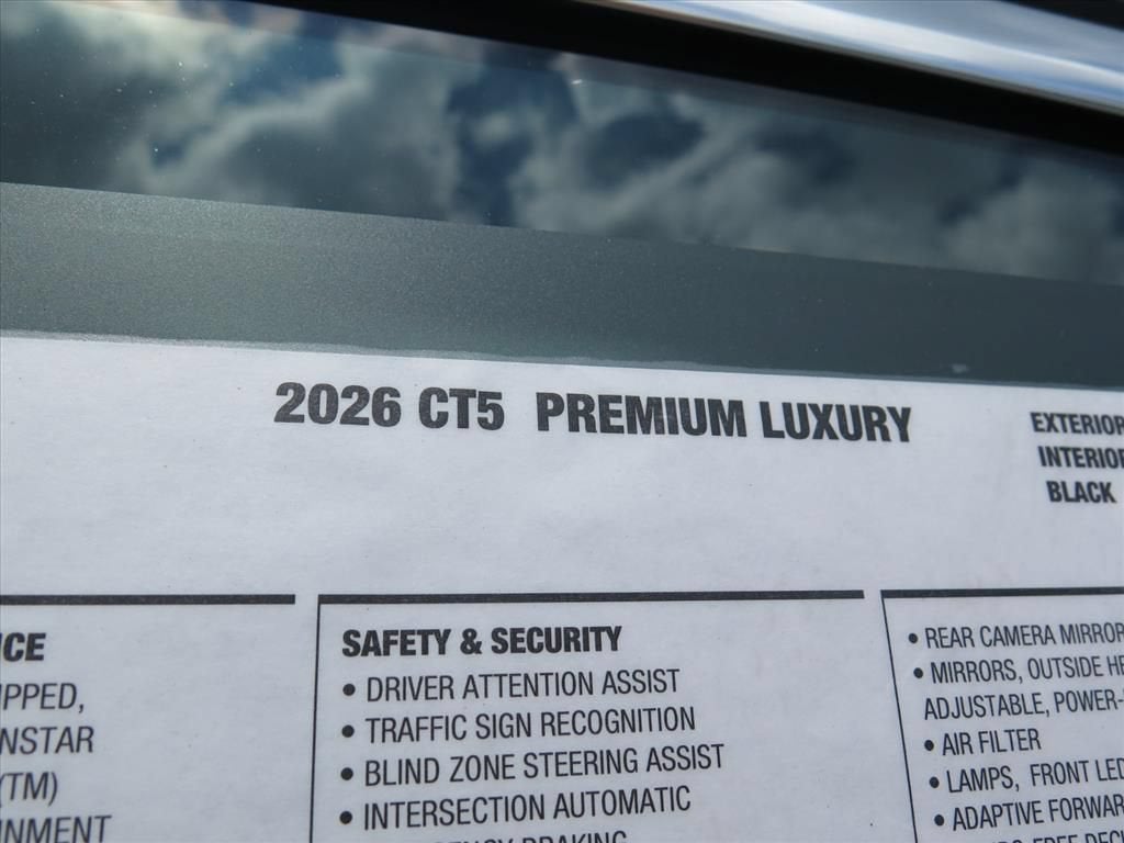 2026 Cadillac CT5 Premium Luxury