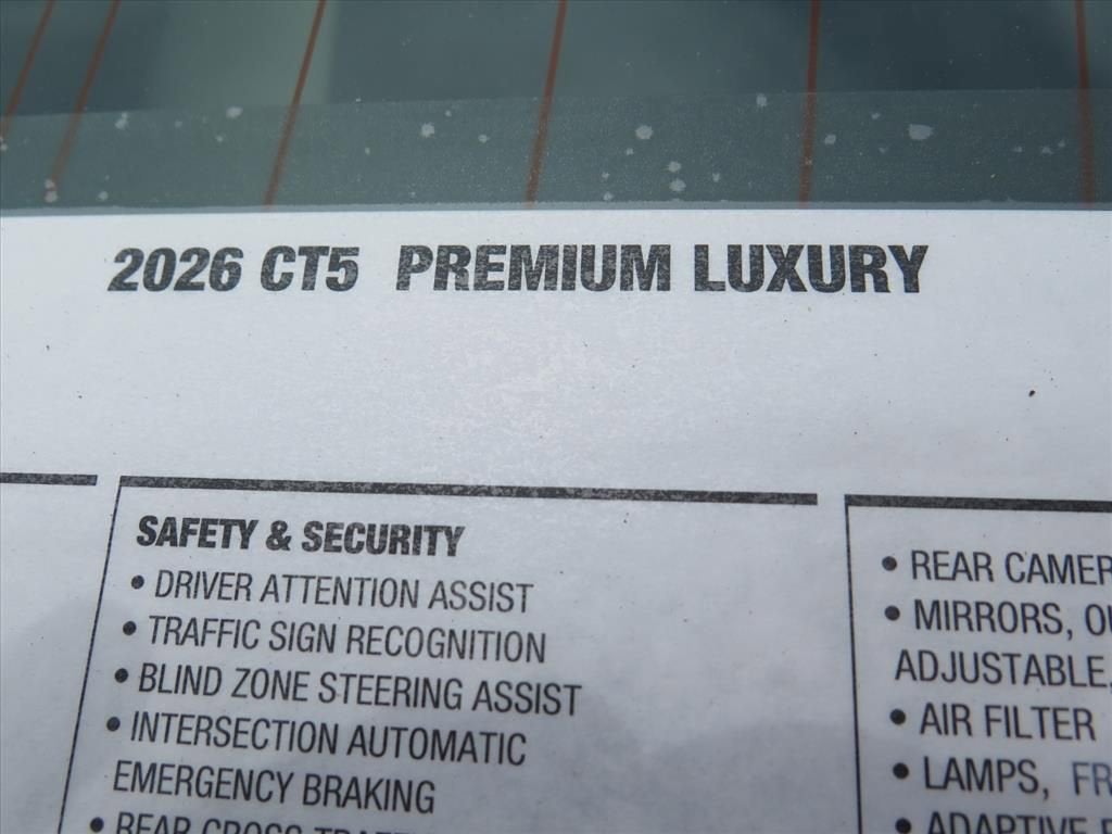 2026 Cadillac CT5 Premium Luxury