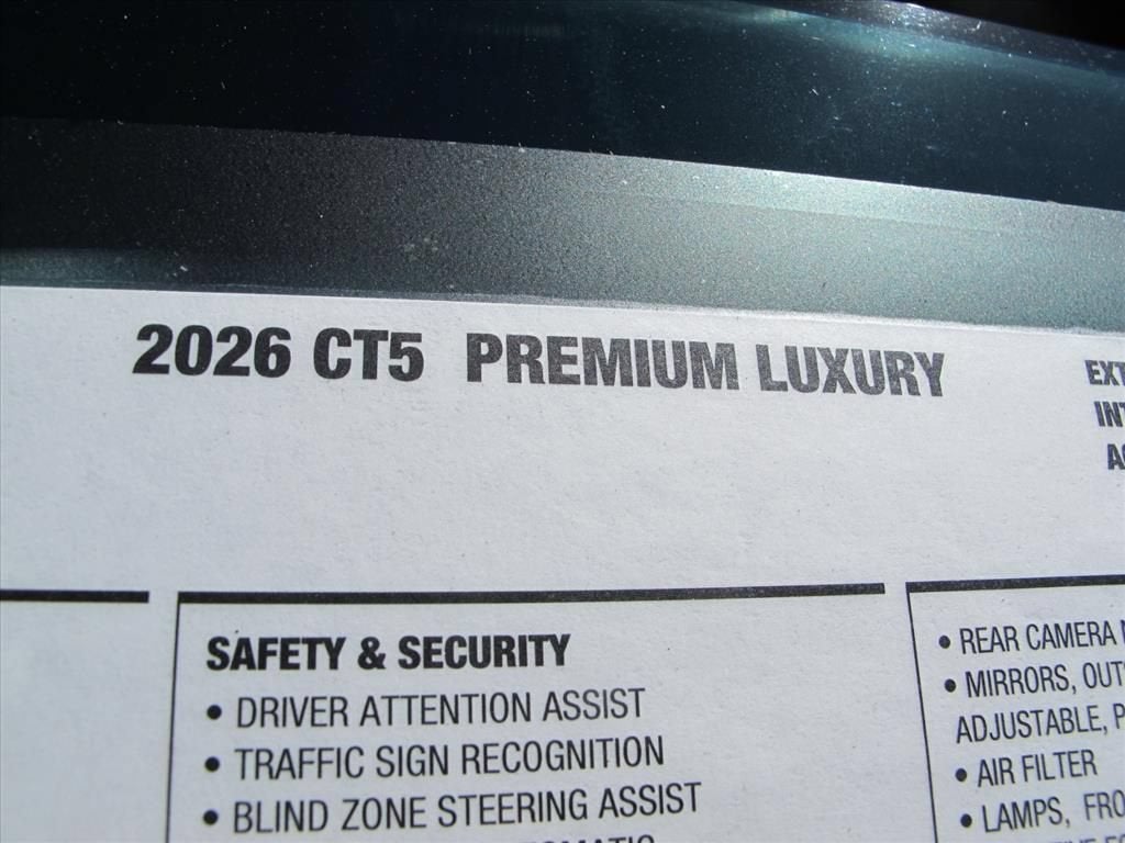 2026 Cadillac CT5 Premium Luxury