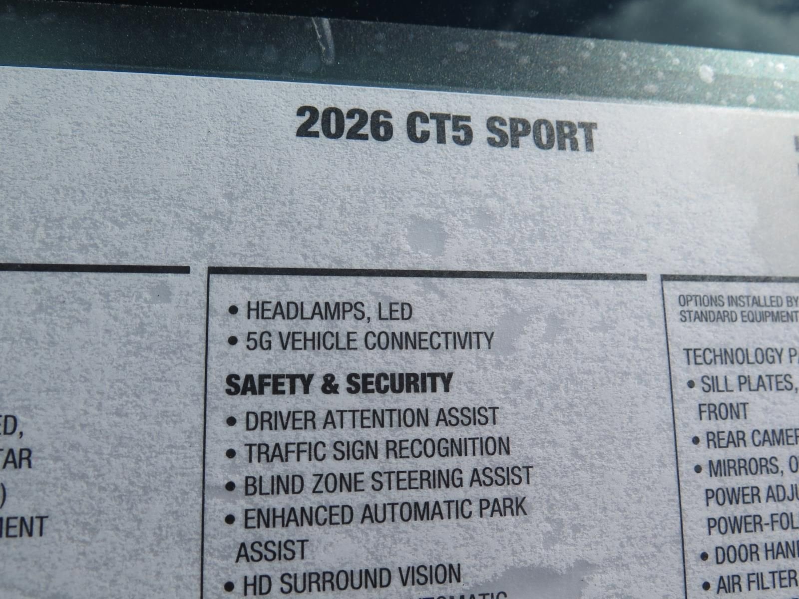 2026 Cadillac CT5 Sport