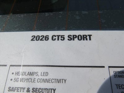 2026 Cadillac CT5 Sport