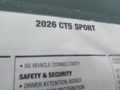 2026 Cadillac CT5 Sport