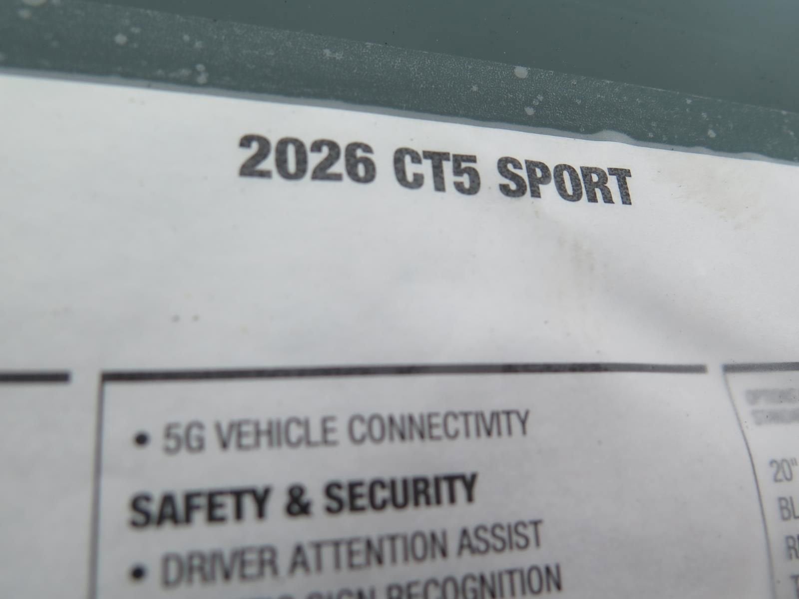 2026 Cadillac CT5 Sport