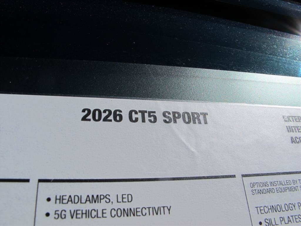 2026 Cadillac CT5 Sport