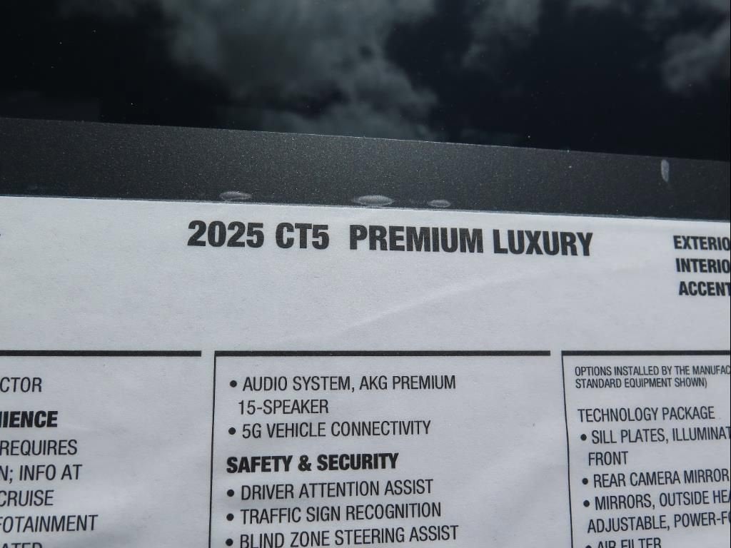2025 Cadillac CT5 Premium Luxury