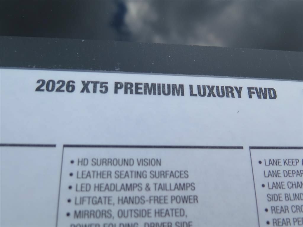 2026 Cadillac XT5 Premium Luxury