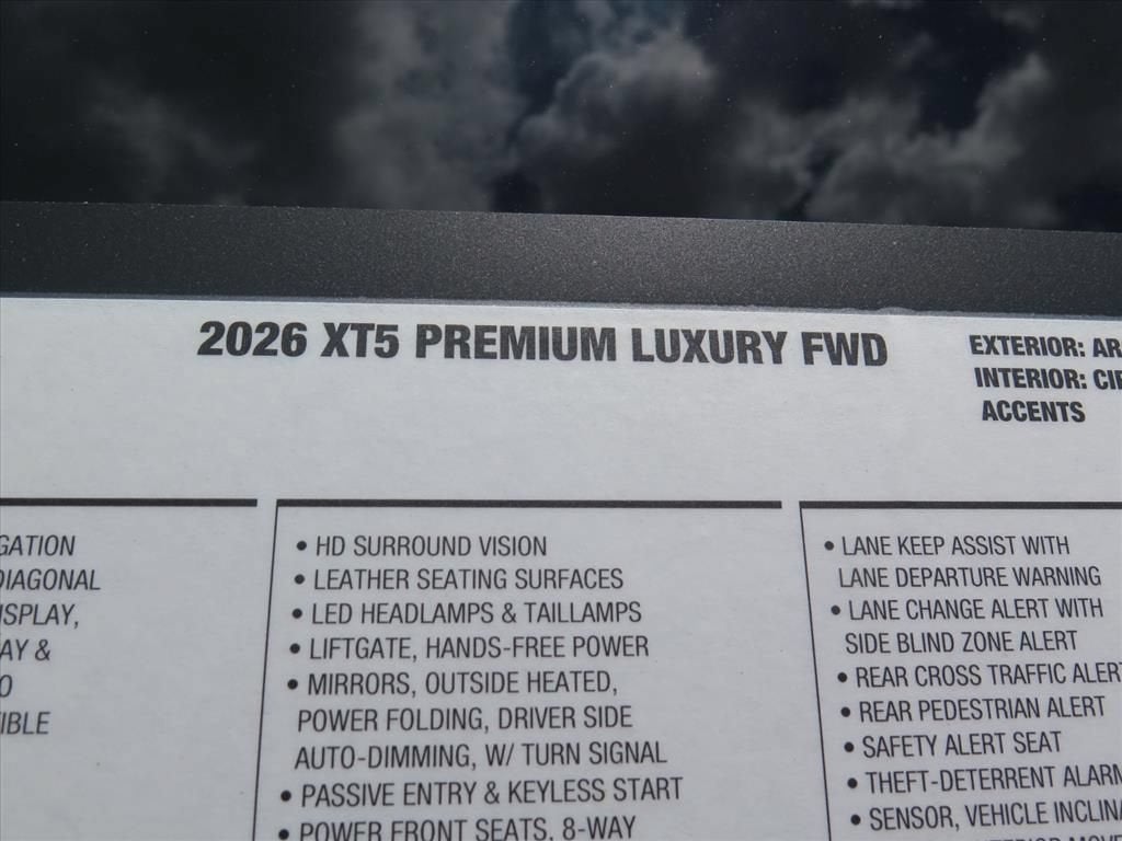 2026 Cadillac XT5 Premium Luxury