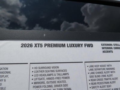 2026 Cadillac XT5 Premium Luxury