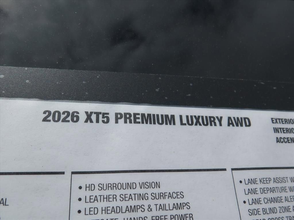 2026 Cadillac XT5 Premium Luxury