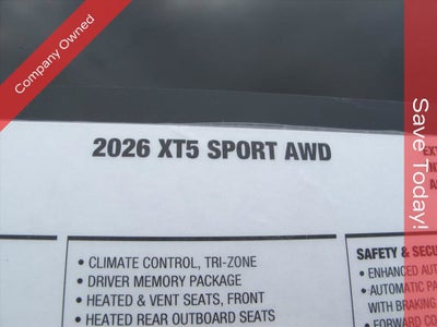 2026 Cadillac XT5 Sport