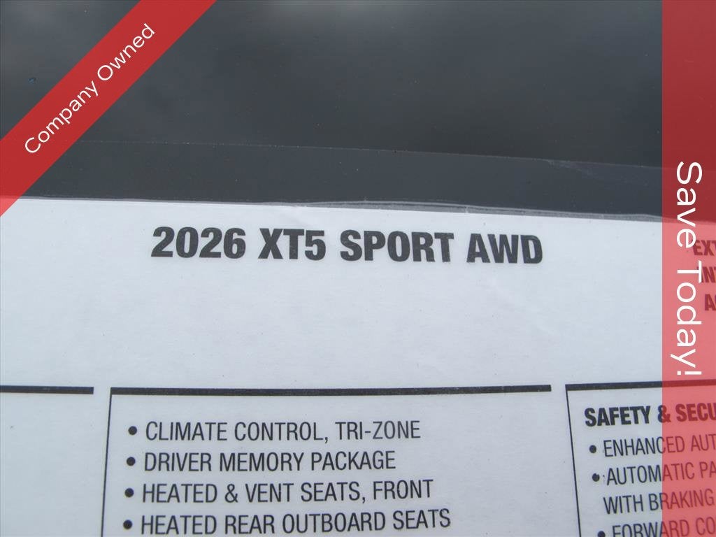 2026 Cadillac XT5 Sport