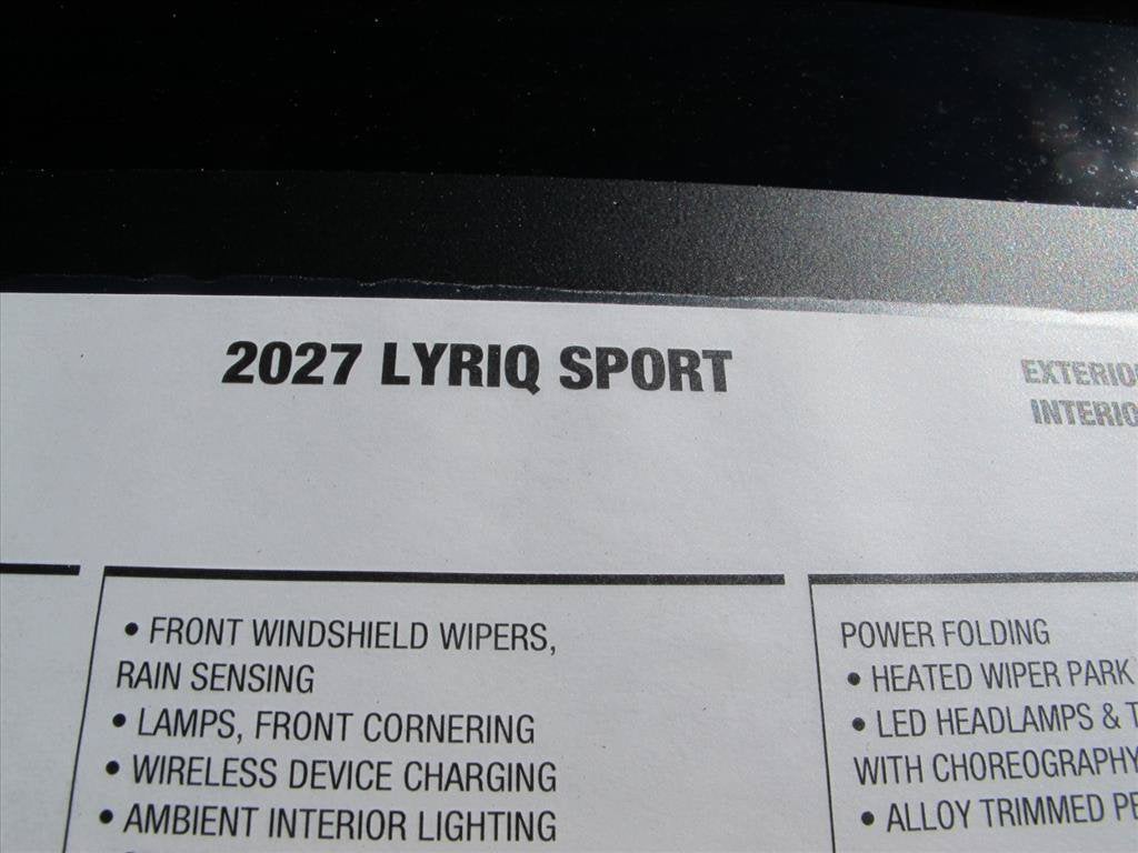 2027 Cadillac LYRIQ Sport