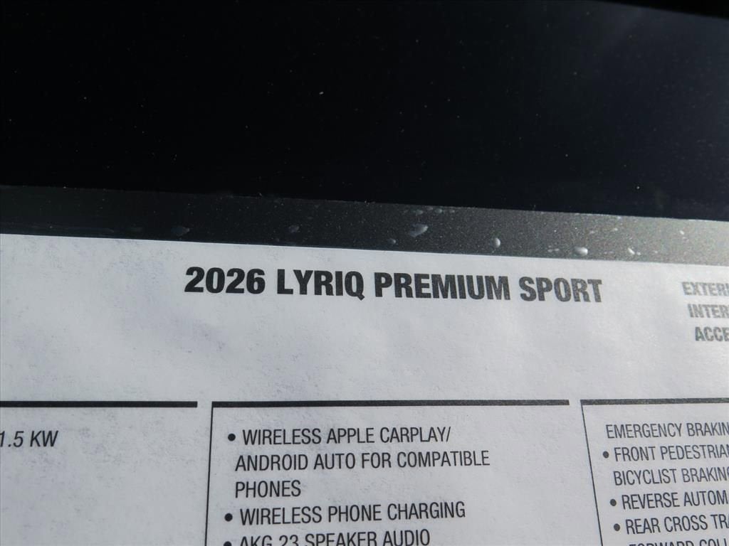 2026 Cadillac LYRIQ Premium Sport