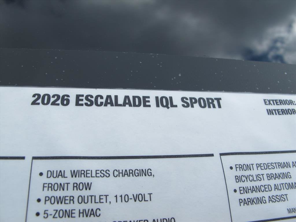 2026 Cadillac ESCALADE IQL Sport