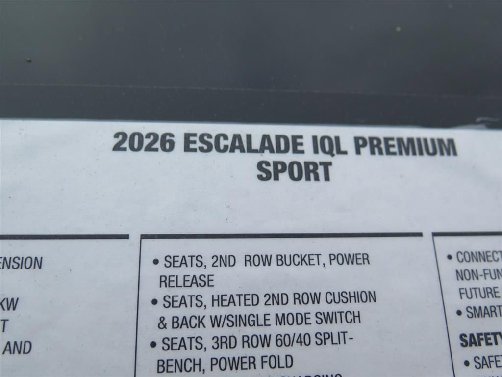 2026 Cadillac ESCALADE IQL Premium Sport