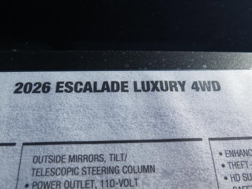 2026 Cadillac Escalade Luxury