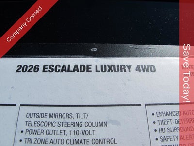 2026 Cadillac Escalade Luxury