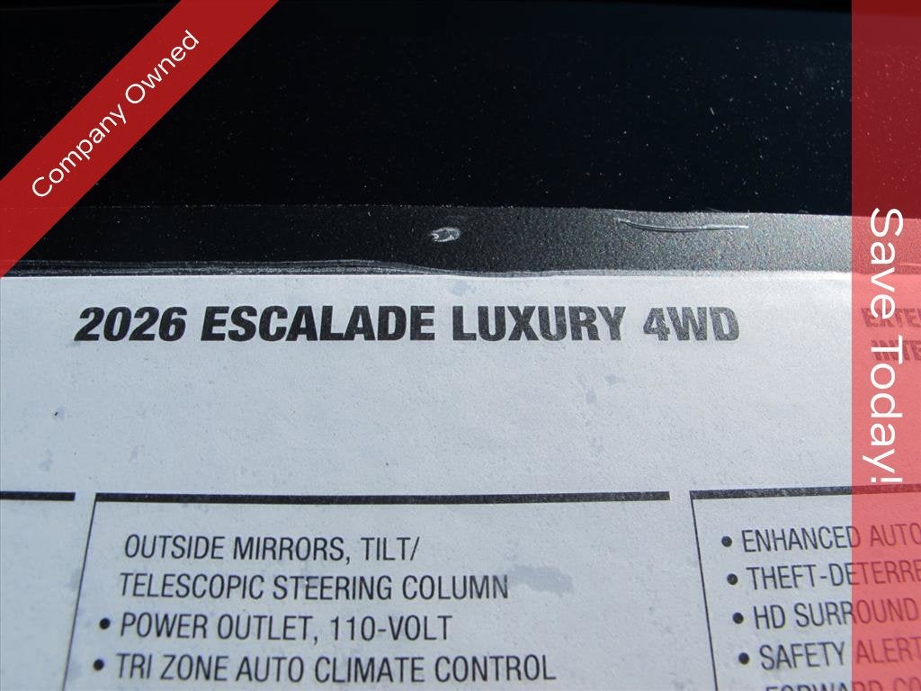 2026 Cadillac Escalade Luxury