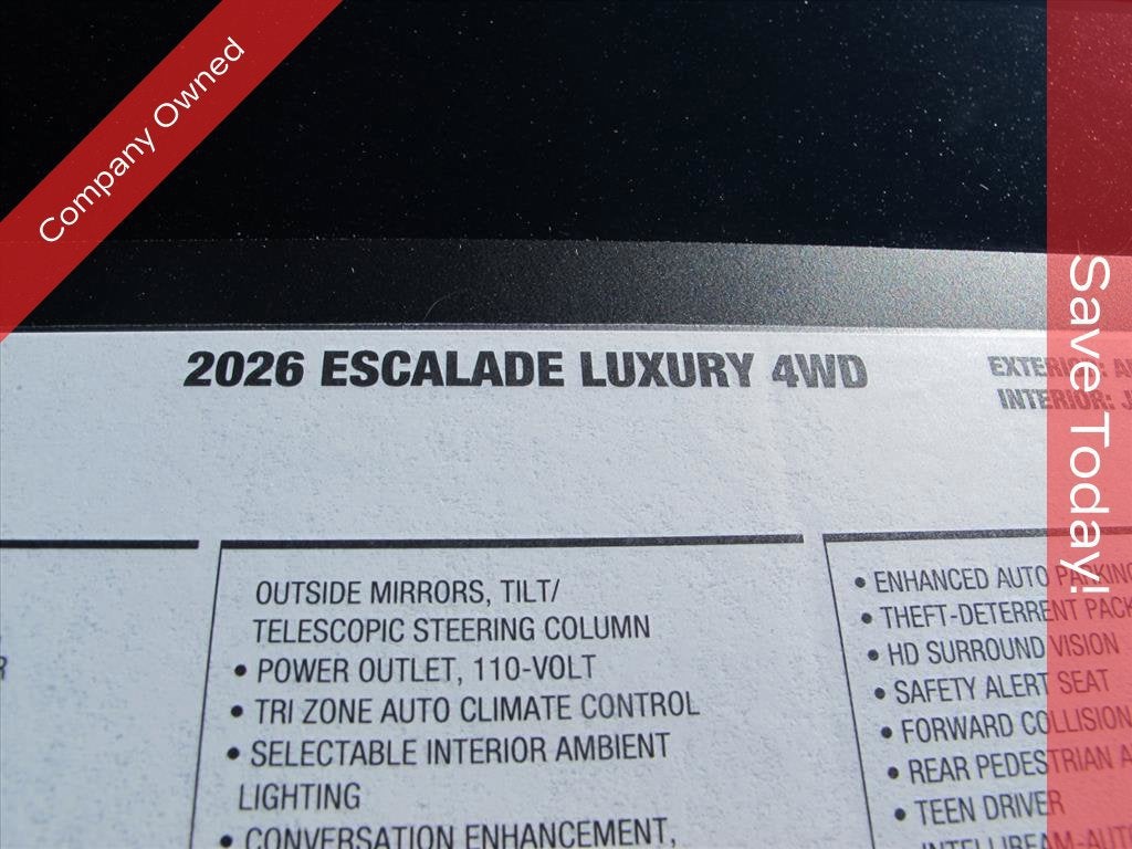 2026 Cadillac Escalade Luxury