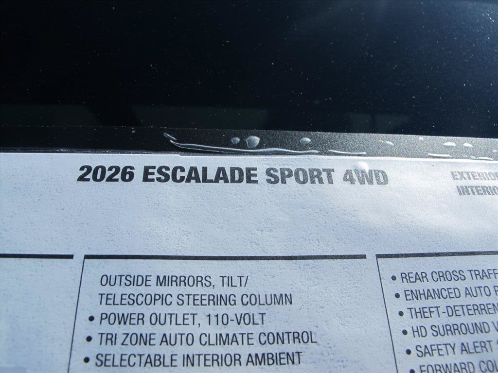2026 Cadillac Escalade Sport