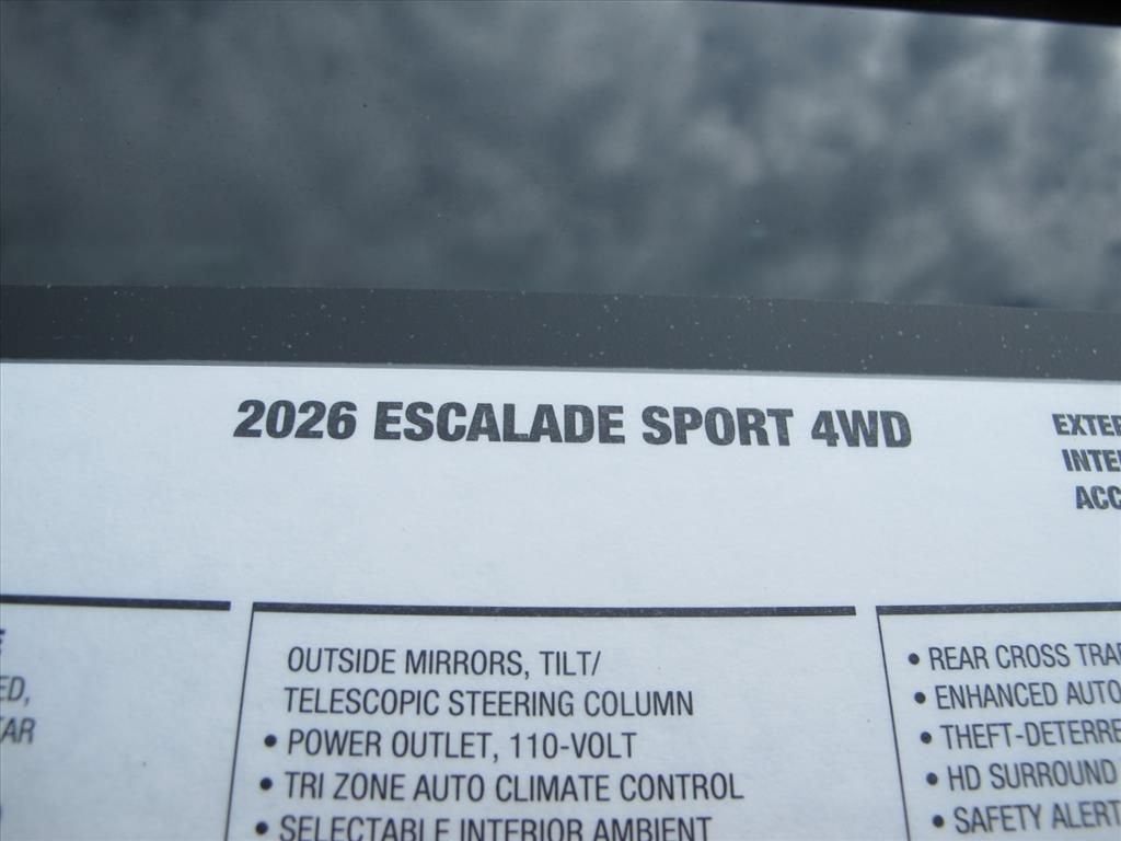 2026 Cadillac Escalade Sport