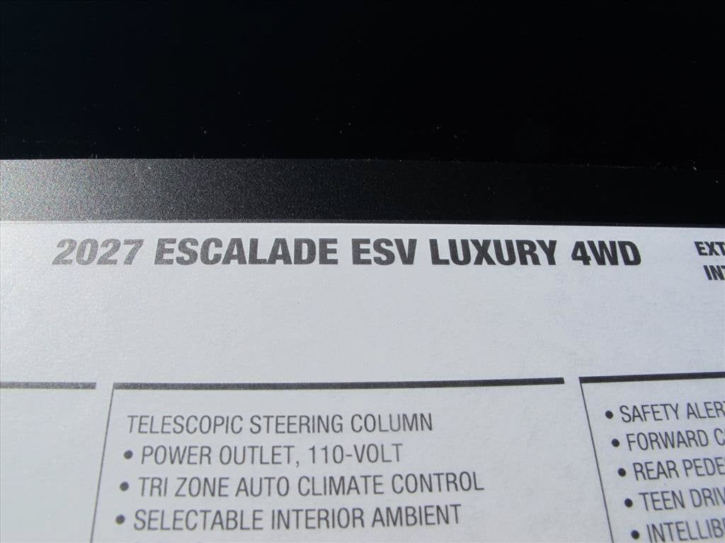 2027 Cadillac Escalade ESV 4WD Luxury