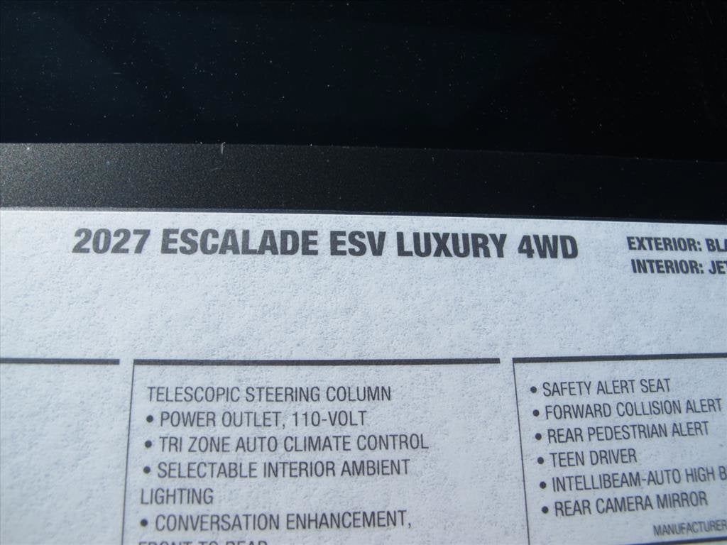2027 Cadillac Escalade ESV 4WD Luxury