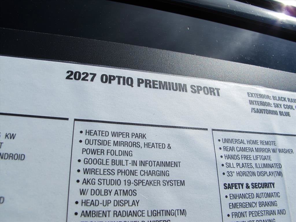 2027 Cadillac OPTIQ Premium Sport