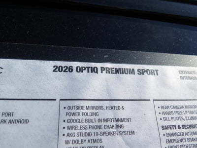2026 Cadillac OPTIQ Premium Sport