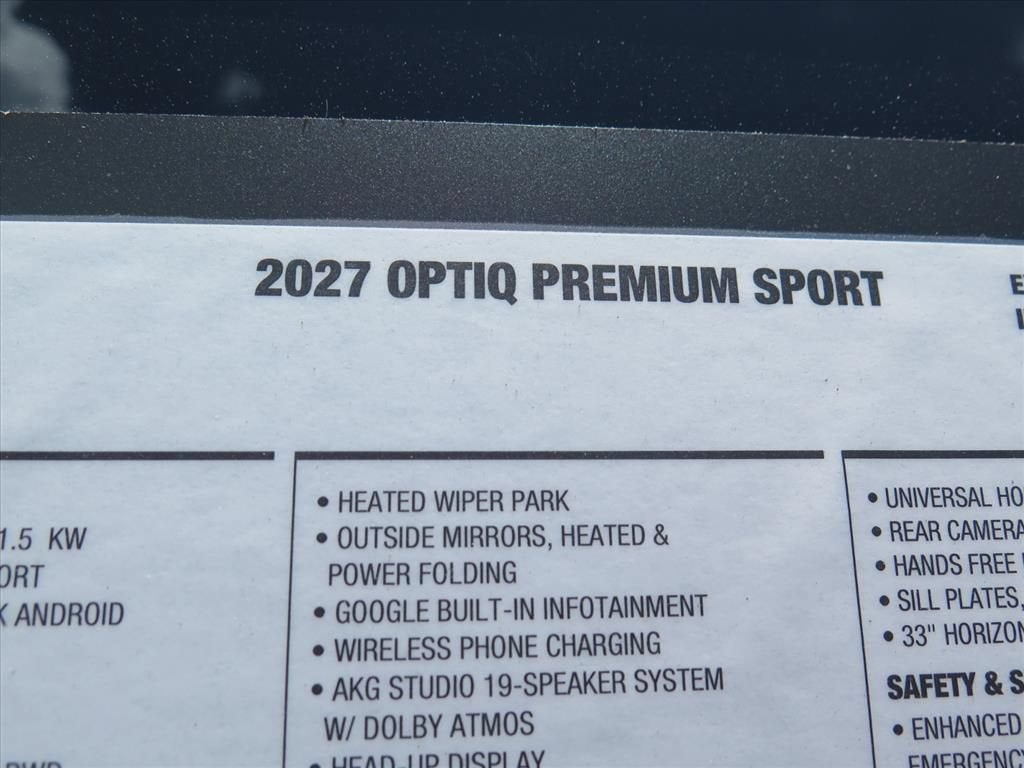 2027 Cadillac OPTIQ Premium Sport