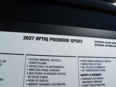 2027 Cadillac OPTIQ Premium Sport