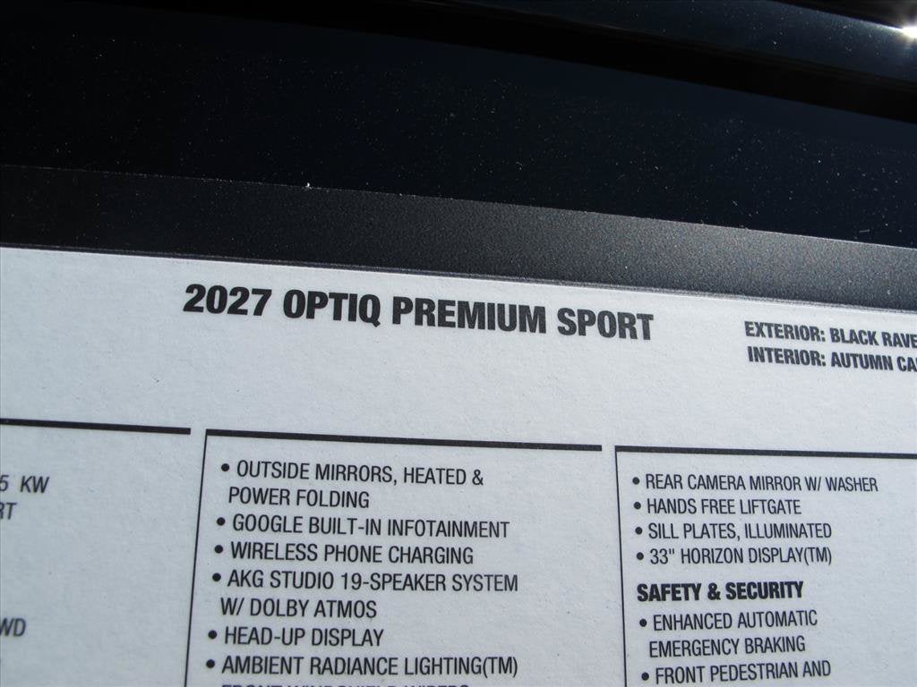 2027 Cadillac OPTIQ Premium Sport