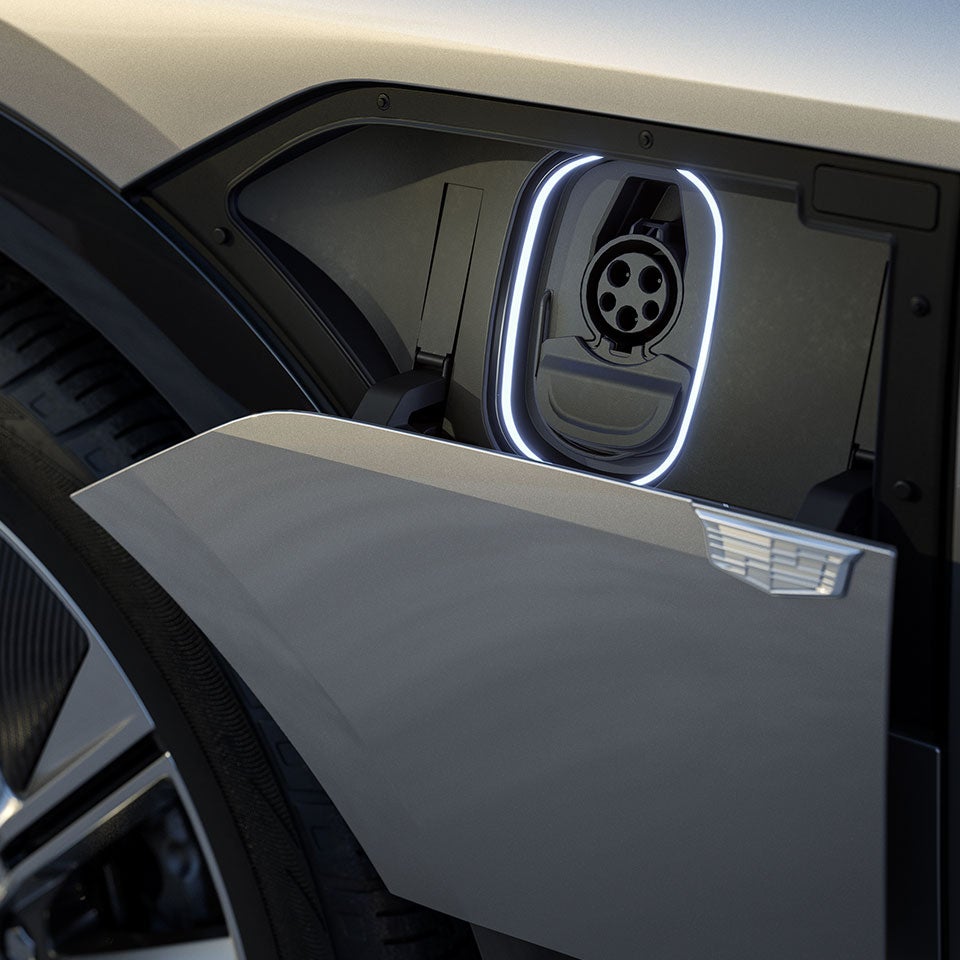 Charging port of the Cadillac Lyriq