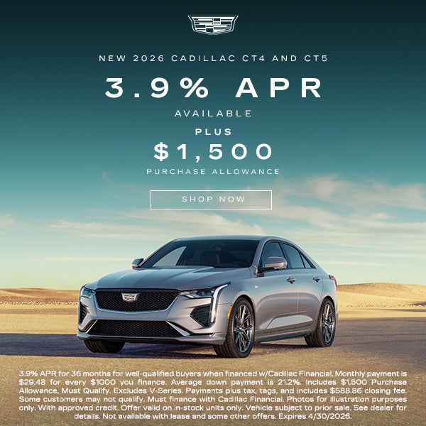 New 2026 Cadillac CT4 and CT5