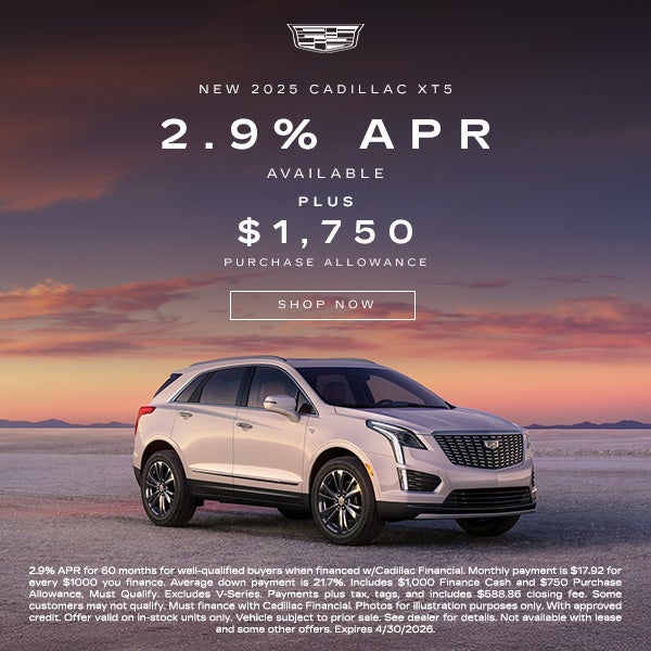 New 2025 Cadillac XT5
